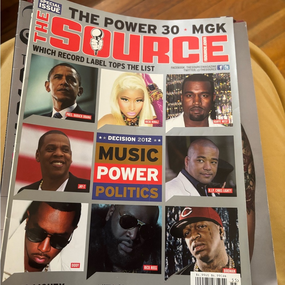 The Source Magazine Cover with MGK machine gun Kelly article